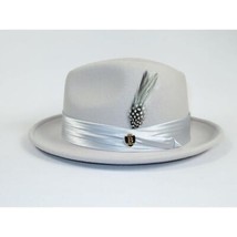 Bruno Capelo Hat Australian Wool Crushable Fedora Giovani UN133 Silver Gray image 2