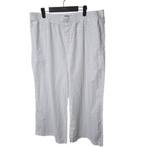 J. Crew XXL Polka Dots Black &amp;White Cotton Poplin Wide-Leg Pajama Pant W... - £17.11 GBP