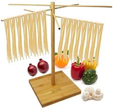 KOVOT Natural Bamboo Pasta Drying Rack - Noodle Spaghetti Dryer Stand  Fresh Pa - £15.26 GBP