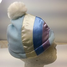 Gymboree Hat Cap Pom Pom Blue Pink Ivory Size Large Xxl Girl - £10.12 GBP