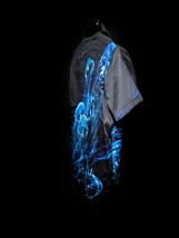 Robert Graham Deep Blue Jellyfish Short Sleeve Shirt Size Large Classic Fit image 3