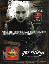 John 5 The Devil Knows My Name GHS Guitar Strings advertisement 2007 ad ... - £3.17 GBP