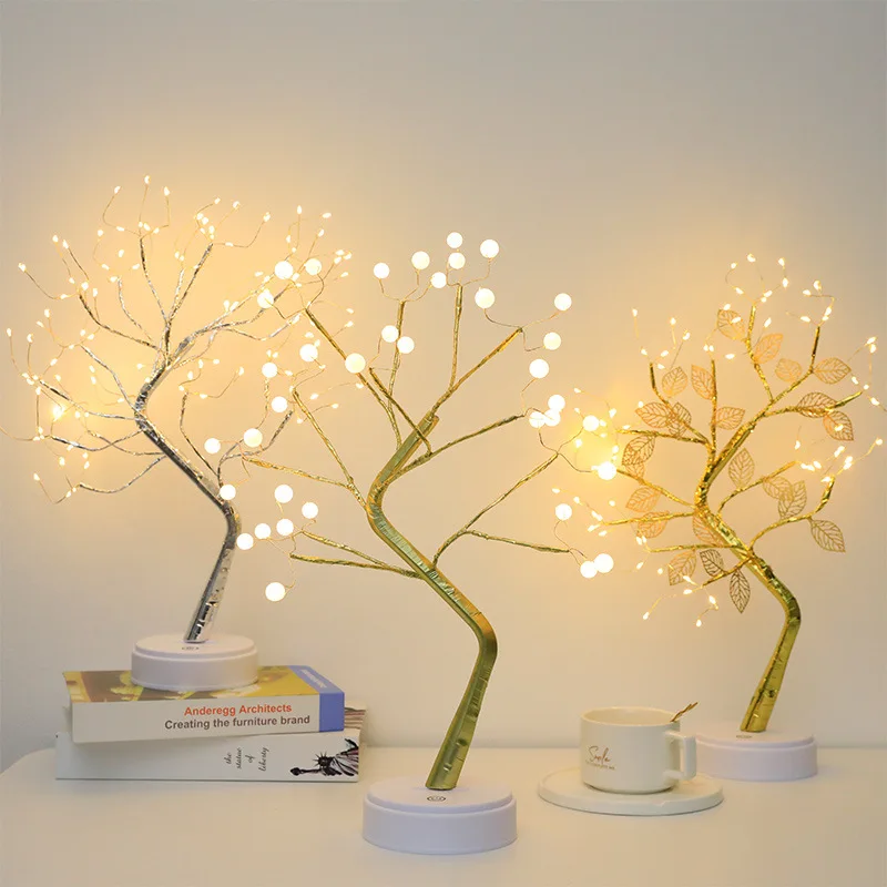 LED Tree Night Light Ramadan Decoration USB/Battery Swtich Fairy Christm... - $24.02+