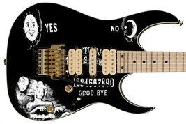 Guitar Skin Axe Wrap Re-skin - Fallout Derek Black &amp; White Ouija 899 - $44.50+