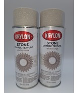 Krylon Stone Coarse Texture Finish Spray Paint White Onyx 18213 TWO CANS... - $1,198.19 MXN