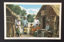 Vintage Typical Mexican Home Family WB Postcard 33346 - $11.00