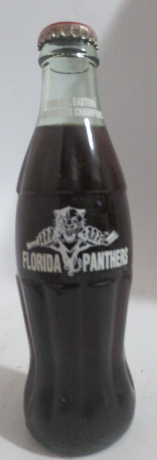 Primary image for Coca-Cola Classic FLORIDA PANTHERS 1996 NHL EASTERN CONF CHAMPS Bottle 8 oz Full