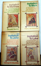 Lot 4 Vntg Image Mmpb Invitation To: Matthew~Mark~Luke~John Gospel Commentary - £14.61 GBP