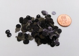 One package of 500 Dark Charcoal Gray 1/4&quot; Sequins Free Shipping - $4.75