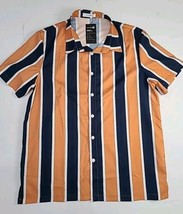 Charmkp R Striped Button Up Shirt Mens Size M Multicolor - $24.63