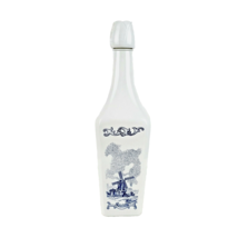 Delft Blue Holland Liquor Decanter Gin Bottle Barware - $19.79