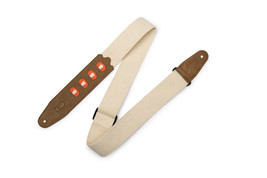 Levy&#39;s 2&quot; Natural Cotton Pick Holder Strap, Holds 4 Picks - £23.51 GBP