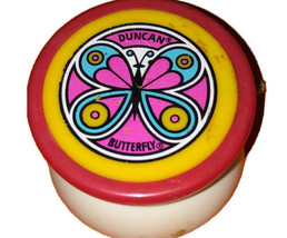 Vintage Duncan Promo Red/White Monroe Butterfly YoYo,70&#39;s,rare. - $26.44