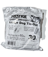 Prestige Large Dog Tie Out Twin Swivel 30 Foot Length Shock Absorber - $35.65 CAD
