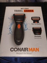 Conair Man Wet/Dry Travel Shaver Powerful Cordless SHV22R NEW - £9.09 GBP