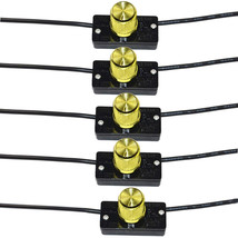 5-Pack Universal Hi-Lo-Off Light Lamp Switch With Rotary Knob 125V 6A - £25.94 GBP