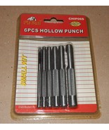 Hollow Punch Set 6pcs Pit Bull CHIP06S 1/8&quot; To 5/16&quot; High Carbon Steel 3... - £4.38 GBP