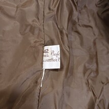 Vtg Sears The Leather Shop Men's Redish Brown Leather Jacket Sz 42 Reg Zip Liner image 4