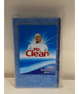 MR . CLEAN Sponge Snap-On Mop Refill BLUE Scrubber (Rare Color Variation... - $9.89