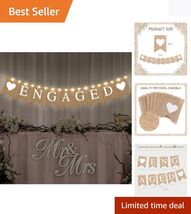 Elegant 2M Engaged Banner with Copper LED Fairy Lights for Romantic Occa... - $15.79