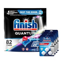 Set: Finish - Quantum 82ct Dishwasher Detergent Powerball Ultimate Clean... - $55.99