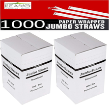 1000 Plastic Straws | 10.25 Inches (26 Cm) 2 X 500 Boxes Bulk Pack | Lar... - £35.17 GBP