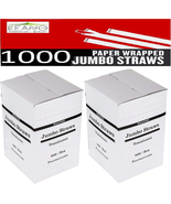 1000 Plastic Straws | 10.25 Inches (26 Cm) 2 X 500 Boxes Bulk Pack | Lar... - £34.95 GBP