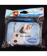 Disney FROZEN Olaf collectible 3D tin 30 cotton swabs new &amp; sealed #17 - £3.46 GBP