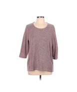 Chico&#39;s Pink Black Large Women&#39;s Pullover Soft Sweater Top - €16,50 EUR