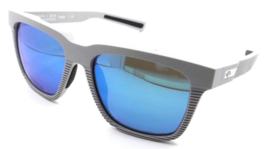Costa Del Mar Sunglasses Pescador 55-17-140 Net Light Gray / Blue Mirror 580G - £169.15 GBP