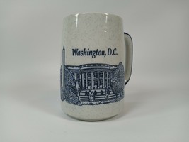 Washington DC US Capitol Souvenir Coffee Mug Grey Blue Embossed - $9.99