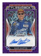 Mark Martin 2022 Panini Prizm Racing Flashback Purple Velocity Autograph Signed - £43.16 GBP