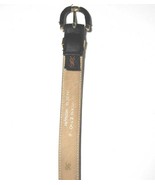 Vintage YSL Saint Laurent 36&quot; Belt 2110-2 (Black/Gold Buckle) - $1,679.14 MXN