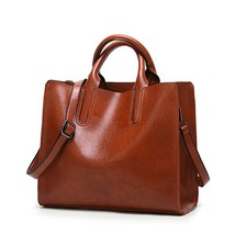 PU Leather Large vintage Women Bag Luxury Designer sac a main solid Color Fashio - £28.46 GBP