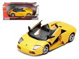 Lamborghini Murcielago Roadster Yellow Metallic 1/24 Diecast Model Car by Motor - $39.28