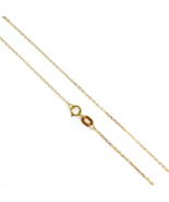 18ct Yellow Gold Delicate Trace Link Thin Chain 17 Inch, 1.0gm - $260.51 CAD
