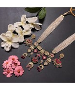 VeroniQ Trends-South Indian Thappa Kundan Style Handmade Long Necklace i... - £244.94 GBP