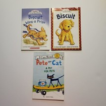 Lot Of 3 My First I Can Read Book Childrens Books Biscuit Pete The Cat - £3.16 GBP