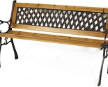 Brown 49&quot; Outdoor Wood Bench From Gardenised, Model Number Qi003462L. - $145.94