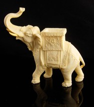 Vintage signed  Elephant statue / circus  sculpture /  good luck gift - Italy sc - £98.32 GBP