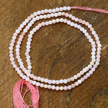 Strawberry Quarz Faceted Rondelle Bead 11 inch Briolette Natural Loose G... - £6.67 GBP