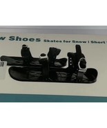 Cartbae Mini Ski Skates Winter Portable Snowblades Skis Shoes Adjustable... - $35.63