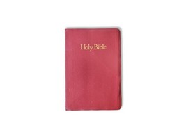 1984 Holy Bible KJV Nelson Self Pronouncing Red Letter Regency Bonded Leather  - £15.69 GBP