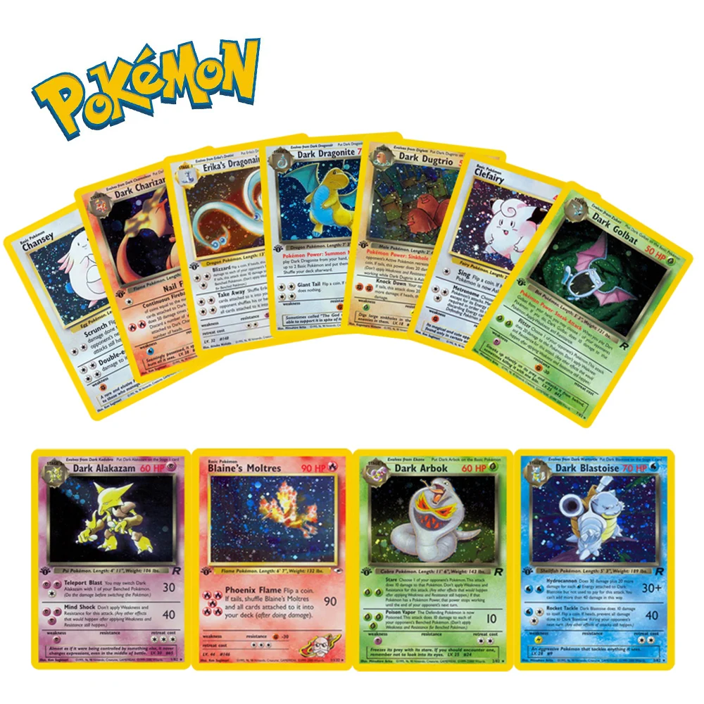 1996 Pokémon Single Cards Classic Flash Card Dark Alakazam Blaine&#39;s Moltres Dark - £7.00 GBP+