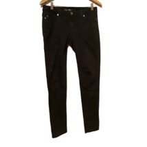 Michael Kors Womens Slim Skinny Jeans Black Pockets Mid Rise Stretch Den... - $14.84