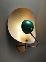 Ottone Muro Scone Lampada Vintage Stilnovo Moderno Italiano Luce Industriale - £210.93 GBP