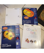 NEW LOT of 80 CD Avery Disc Labels Memorex Refills Stomper Ink Jet # 896... - $36.34 CAD
