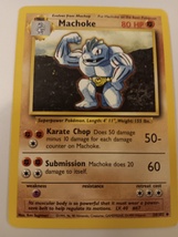 Pokemon 1999 Base Set Machoke 34 / 102 NM Single Trading Card - $9.99
