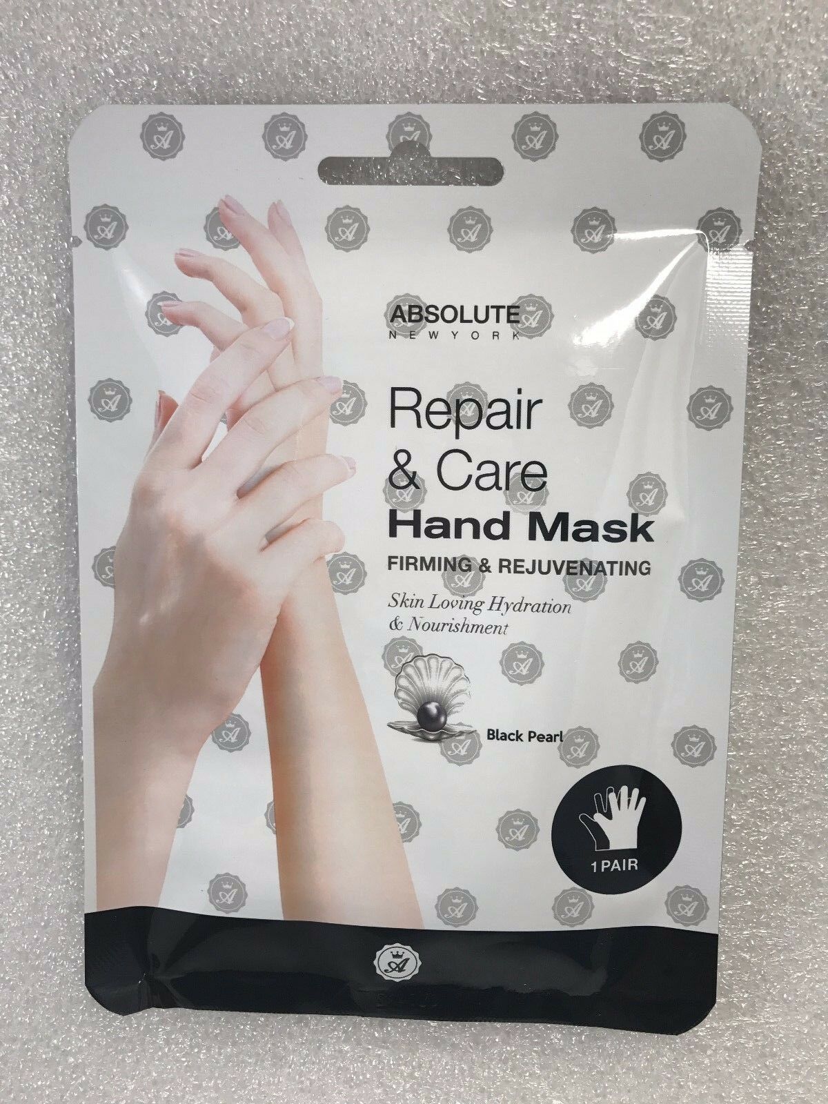 ABSOLUTE NEW YORK  REPAIR &amp; CARE HAND MASK  REJUVENATING BLACK PERL ONE ... - $1.99
