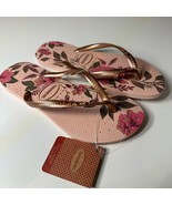HAVAIANAS Women&#39;s SLIM Flip Flops - Ballet Rose/Golden Blush NWT Size US... - $387.26 MXN